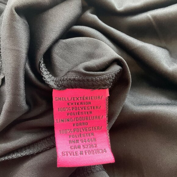 New Betsey Johnson 6 Sequin Polka Dot Sleeveless Midi Dress Sheer Onyx Goth - Picture 14 of 15